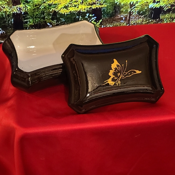 Vintage Jewelry - Butterfly Jewelry holder Trinket Dish
